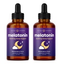 NutraChamps Flydende Melatonin Drops, 480 Servering, Sugar Free Kids Melatonin Flydende Sleep Support, Vegan & Non- GMO, Natural Berry Flavor, Melatonin 1 mg Drops