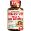 HornyGoatWeed for mænd (1000 mg per servering) - Male Enhancing Supplement w / Maca Root, Tongkat Ali, Saw Palmetto, Panax Ginseng, Tribulus Terrestris & L- Arginin for Energy, Drive & Strength