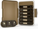Ugentlig Pill Organizer 3X om dagen, 7 dag Pill Box 3 gange, Portable for Travel Pill Case for Pills / Vitamin / Fish Oil / Medicin / Kosttilskud (3x7 Brown)