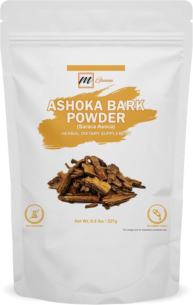 100% Natural Ashoka Bark / Saraca Asoca Pulver til sundhed og hudpleje 0,5 LBS / 227 GMS