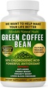 Heaven 's Gate Green Coffee Bean Extract, 100% Pure Green Coffee Bean Capsules, 50% Chlorogen Acid, 10.000 mg, 60 Kapsler, 2 Måned Supply, Non- GMO og Gluten Free, Traditional Herbal Supplement