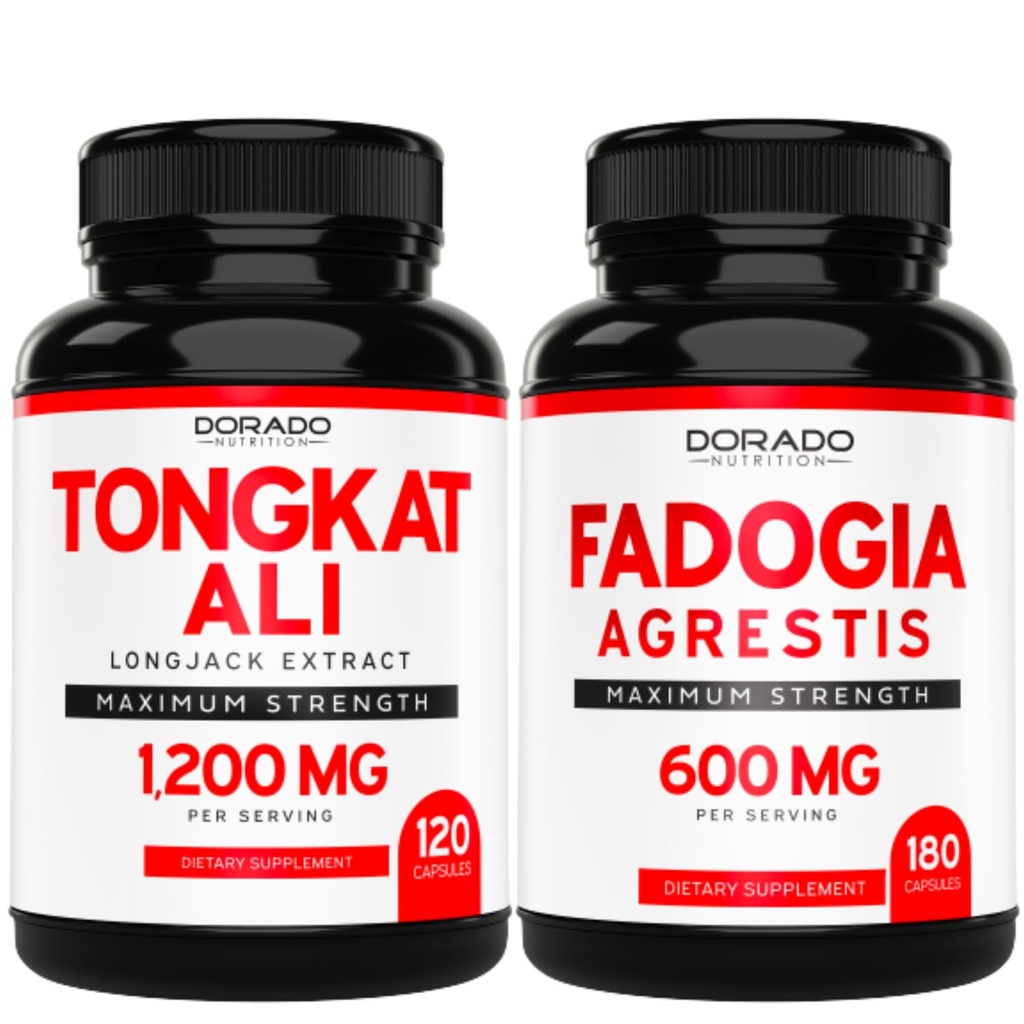 DORADO NUTRITION Tongkat Ali Extract (Longjack) Eurycoma Longifolia og Fadogia Agrestis 600 mg Extract