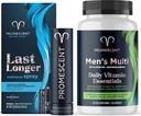 Promescent Desensizing Delay Spray for mænd Klinisk bevist at hjælpe dig sidste længere i Bed + Multivitamin til mænd, Vitamin B12, C-vitamin, D3-vitamin, KSM- 66 Ashwagandha, Kvalitet Herre Multivitaminer