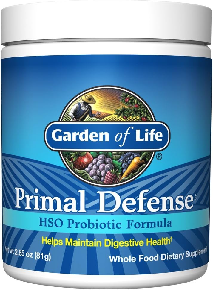 Livets Have Hel Food Probiotic Supplement - Primal Defense HSO Probiotisk Kosttilskud til fordøjelse og Gut Sundhed, 2.85oz (81g) Vegetarisk Pulver