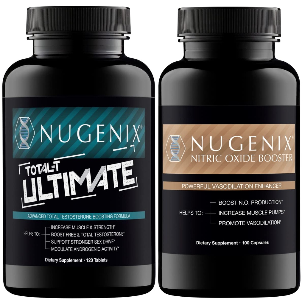 Nugenix Total- T Ultimate Testosteron Booster for mænd og nitrogenoxid Booster for mænd