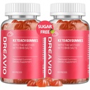 DREAVIO Keto ACV Gummies Advanced Weight Loss- Sugar Free 1000mg Apple Cider Vinegar Gummies for Women & Men, Vegan Keto Apple Cider Vinegar Supplement for Adult