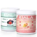 Kiala Nutrition Super Greens, Organic Greens Powder, Spirulina & Chlorella Superfood Powder, Sugar & Gluten Free Vegan, Spectra Blend, Mixed Berry & Miami Vice, 2 Pack