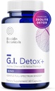 Biocidin G.I. Detox + Aktiveret Charcoal Binder & Zeolite Detox Kosttilskud med Silica - Hjælper Bind & Clear Toxins - Understøtter fuld kropsvisitering og kan reducere bloating (60 kapsler)