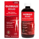 Globulo Rojo jerntilskud - flydende kost supplement med høj potens jern & B vitaminer (Vegan) (16 Fl Oz (pakke med 1))