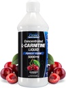 Parker Naturals Koncentreret L- Carnitin Væske, 5000mg Alle naturlige Cherry Flavored Supplement, Flydende L- Carnitin med Vitamin V5, 16.23 Fl. Oz
