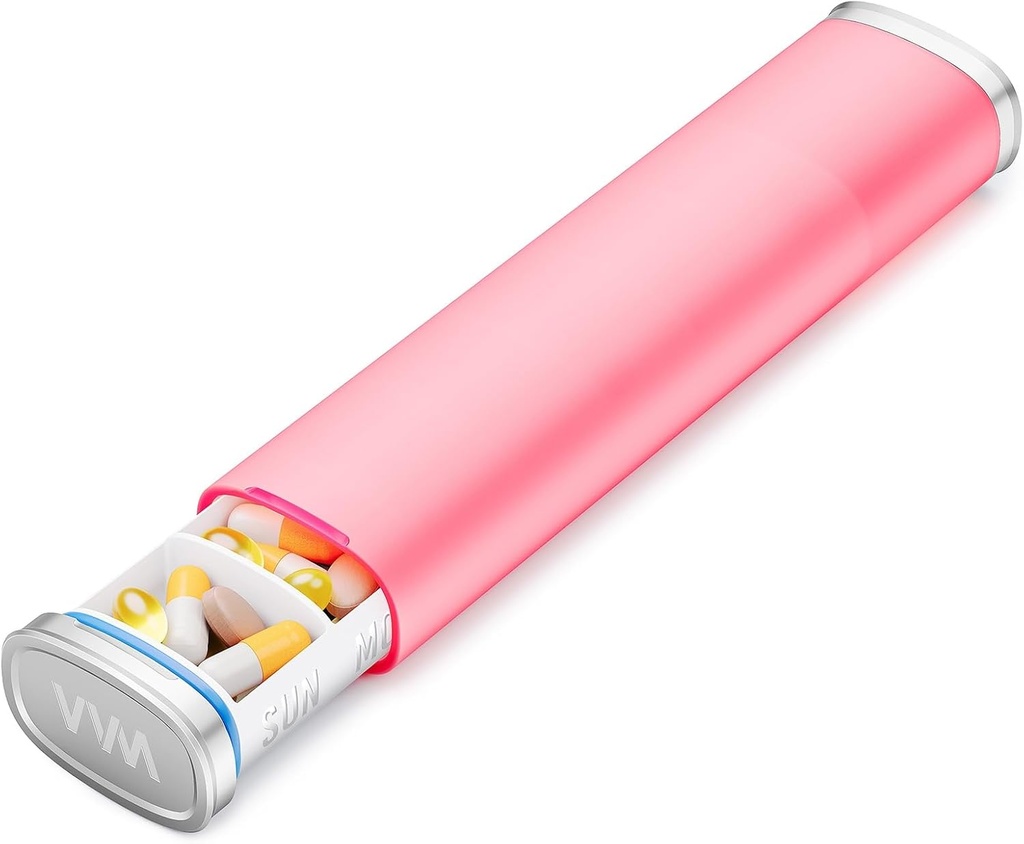 Lille rejse Pill Organizer, Transportabel 7 Dag Pill Box, Fugt Bevis Pill Case, Ugentlig Pill Organizer Rejser, Medicin Organizer for Vitaminer, Kosttilskud