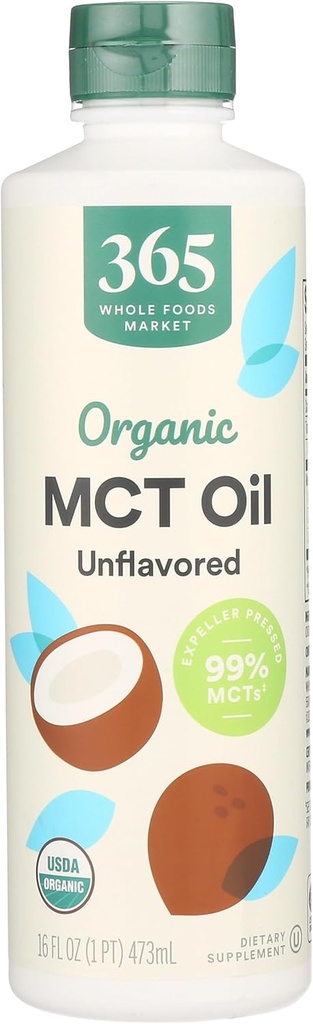 365 af Whole Foods Market, MCT Oil, Unflavored, 16 Fl Oz