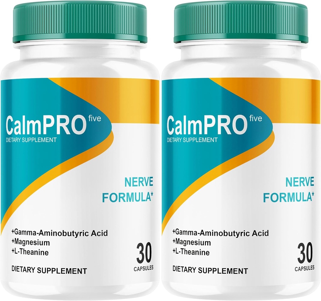 (2 Pack) Calm Pro 5, Calm Pro 5 Capsules, Calm Pro Five Supplement Pills, Calm Pro 5 Advanced Formula - All Natural Capsules, Calm Pro 5 Reviews, 2 Bottle