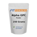 Alpha- GPC Powder 250 Bedste, Non- GMO Alpha GPC Supplement Cholin Powder, Vegan, Tredjeparts testet, Pre- Workout, Hukommelse og Fokus, med Scoop