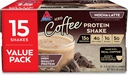 Atkins Gluten Free Protein- Rich Shake, Mocha Latte, Keto Friendly, 15 Greve