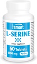 Supersmart - L- Serine Supplement 2000mg per dag (Easy- to- Take) - Aminosyrer Supplement 124; Non- GMO & Gluten Free - 60 tabletter