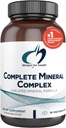 Design for sundhed Complete Mineral Complex - Essential + Trace Minerals Supplement med Magnesium Malat, Chrom, Zink + Mere - Iron- Free Multi Minerals Blend - Vegan + Gluten Free (90 kapsler)