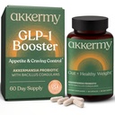 Akkermansia Probiotic for Appetite & Craving Control Measures GLP-1 & Boosts Sund Vægt Mea124; 60 Day Supply Measures 124; Made in USA Measures 124; Bacillus Coagulans, B2, D3 & Chrom Measures 124; SIBO Friendly, Vegan, Gluten Free