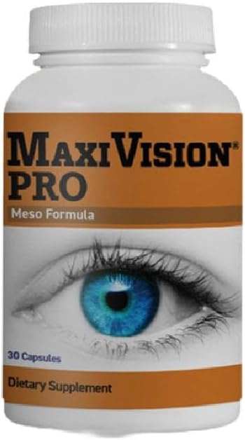 MaxiVision ® PRO Meso Formel - Mesozeaxanthin - Lutein - Zeaxanthin - 30 kapsler, 1 flaske (30 kapsler, 30, 30, Tæl)