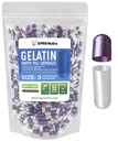 XPRS Nutra Størrelse 3 Tomme kapsler - 1000 Tomme Gelatine kapsler - Piller gør det - Pure Bovin Pill Gel Caps Fyldelig til Do- It- Yourself Vitamin og kosttilskud (Pearl Purple / White)