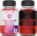 Atlantis Nutrition 8- in-1 Immunstøtte 60 Gummies + Testosteron Booster 2- Pack (120 Gummies)