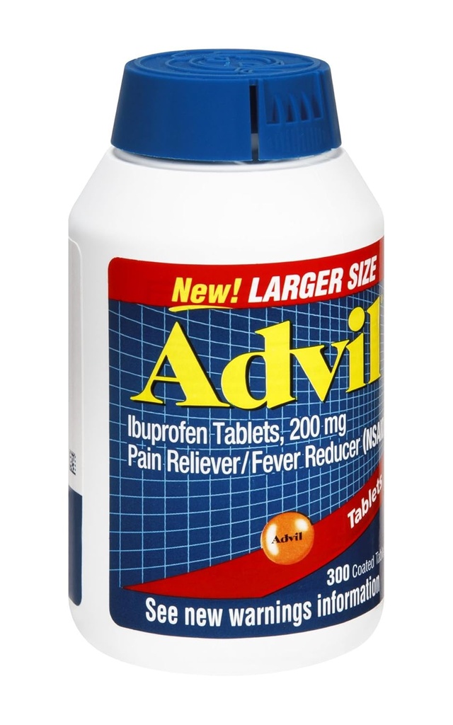 Advil Ibuprofen 200 mg overtrukne tabletter, 300 CT (pakning med 3)