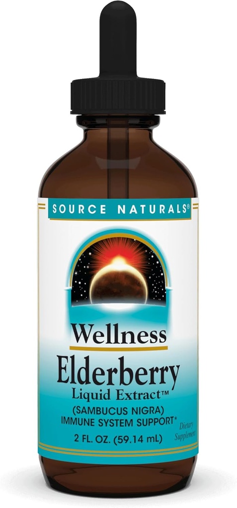 Kilde Naturals Wellness Elderberry Extract, 2 OZ - Immunsystemet Support *