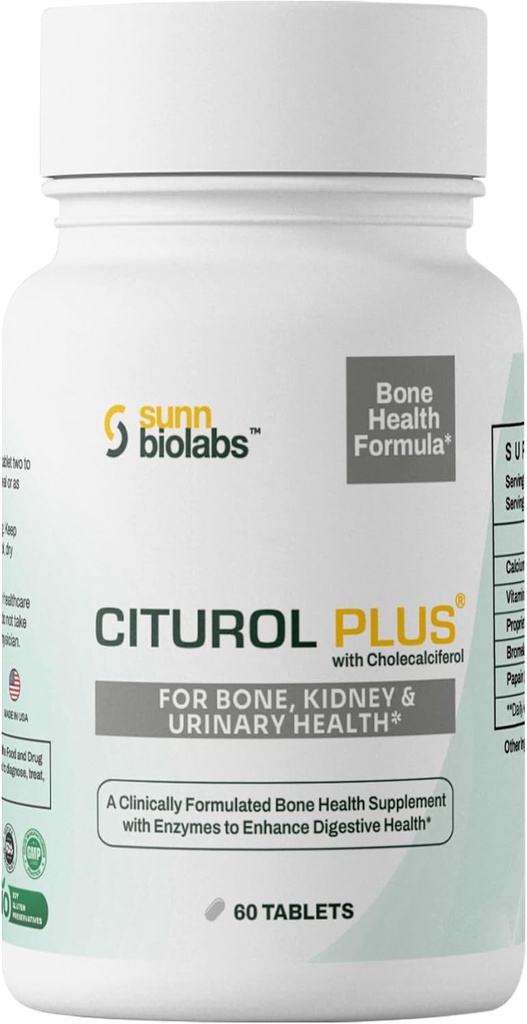 Citurol Plus Bone Health Supplement for ben, Nyre & urinveje, 60 tabletter
