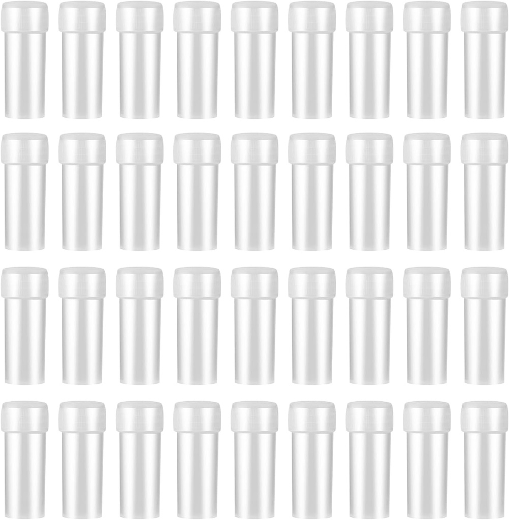 100Pcs 5ML Lille Pill Plastic Containere Tomme Pill Flasker Sample Flasker Vial Test Tube med Caps af HRLORKC