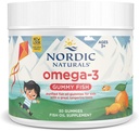 Nordic Naturals Nordic Omega-3 Gummy Fish, Tangerin - 30 Gummy Fish - 124 mg Total Omega- 3s med EPA & DHA - Non- GMO - 30 Servering