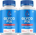 Glyco Fix - GlycoFix Advanced Supplement, Alle naturlige formel til at bevare sunde niveauer, maksimal styrke Daglig formel, Gyco Fix kapsler Anmeldelser (2 Pack - 120 kapsler)