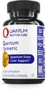 Quantum Nutrition Labs Gurkemeje - Gurkemeje Kapsler, Gurkemeje supplement, Leverstøtte, 500 mg Curcuma Per Kapsel - 60 Vegetariske Kapsler