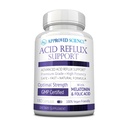 Godkendte Science ® Acid Reflux Support - med Melatonin, Marshmallow Root, L-Taurine -180 Kapsler - Vegan