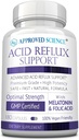 Godkendte Science ® Acid Reflux Support - med Melatonin, Marshmallow Root, L-Taurine -180 Kapsler - Vegan