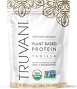 Truvani Vegan Pea Protein Powder • 124; Vanilla • 124; 20g Organic Plant Protein • 124; 10 Servering • 124; Keto • 124; Gluten & Dairy Free • 124; Lav Carb • 124; Ingen tilsat sukker