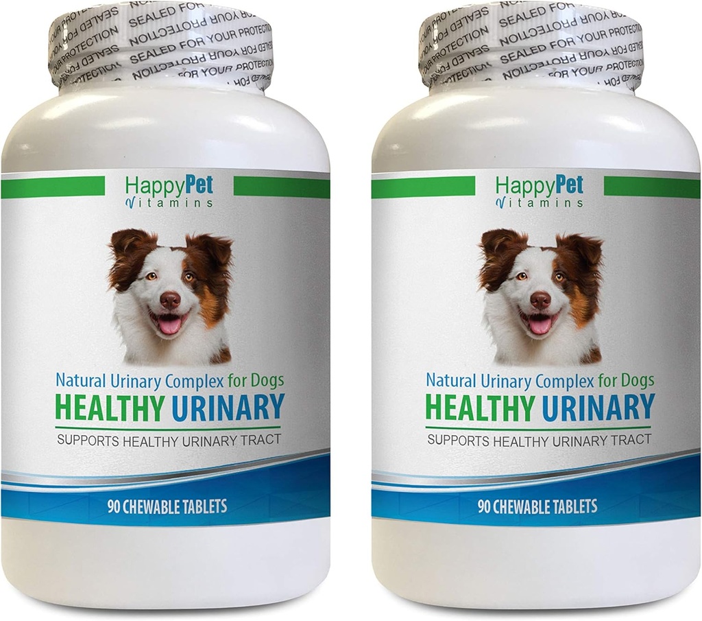 Hund UTI supplement - Hund naturlige urinveje sundhed kompleks - Fuld Bstige sundhed og kontrol - UTI løsning - Amazing Cranberry til hunde - 2 flasker (180 Tabs)