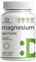 Deal Supplement Magnesium Glycinate 500 mg, 240 Veggie Kapsler
