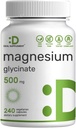Magnesium Glycinat 500 mg, 240 Veggie Kapsler