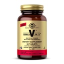 Solgar Formel VM- 75, 60 tabletter - Multivitamin med kattede mineraler - vitamin A, B6, B12, C, D, E - Biotin, Magnesium, Calcium, jern, zink - Vegan, Gluten Free, Dairy Free, Kosher - 60 Servere