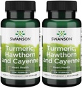 Swanson Full Spectrum Turmerisk Hawthorn & Cayenne 60 Kapsler (2 Pack)