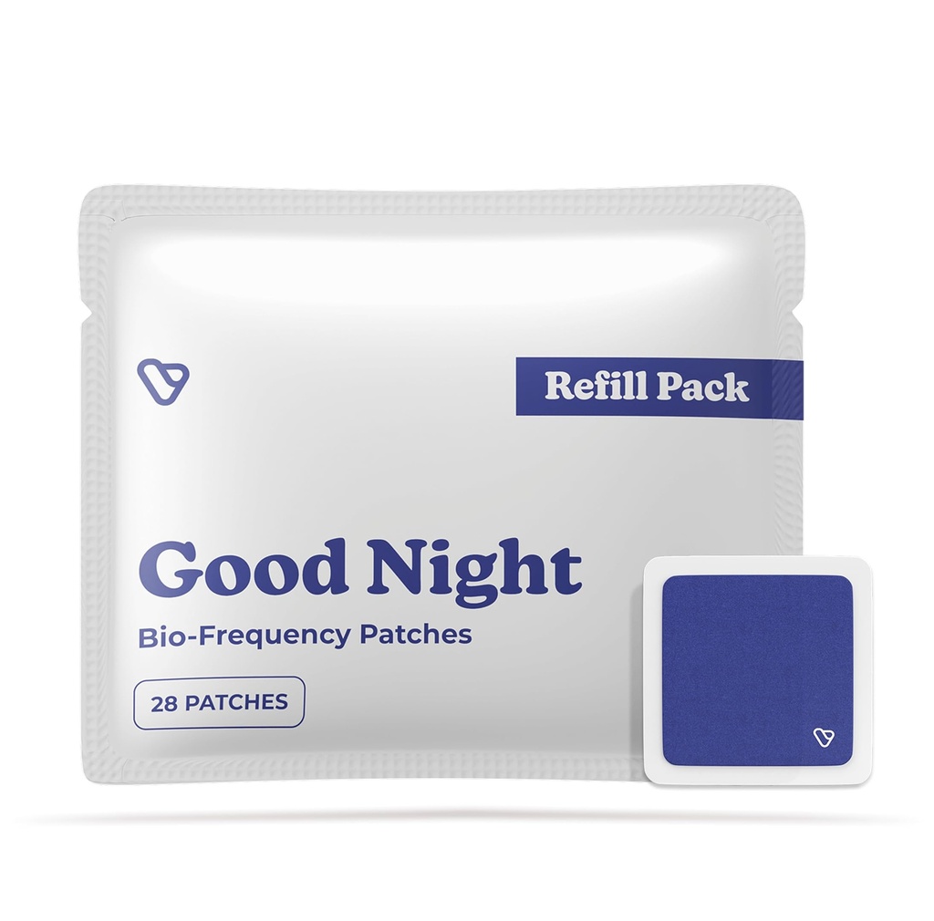 Good Night Patches | Vibrants Natural Sleep Patch | Refill Pack - 28 Bio-Frequency Patches for Sleep