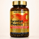 Naturens biovidenskab ® FUCOIDAN Phoenix Advanced: 40.000 mg Pure Organic Fucoidan + 64.000 mg Pure Mushroom