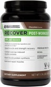 BODi Recover Plant- Based Protein Powder Blend- Post- Workout Chocolate Plant- Based Supplement for Muscle Recovery med 20g Protein, BCAA, Pomegranate Extract - Hurtig Inddrivelse - 20 Servering Tub