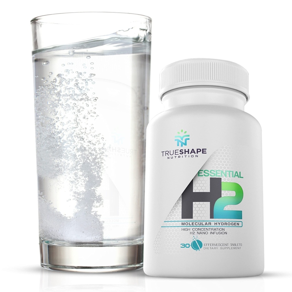 Essential H2 Fizzy Molecular Hydrogen Tablets for Water Nutritional Supplement (Unflavored, 30 Servere)