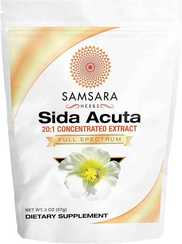 Samsara Herbs SIDA Acuta Extract (2oz / 57g) 20: 1 Koncentreret ekstrakt Pulver
