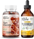 Wild & Organic Tart Kirsebær Gummies & Gurkemeje Tinktur 4 fl oz