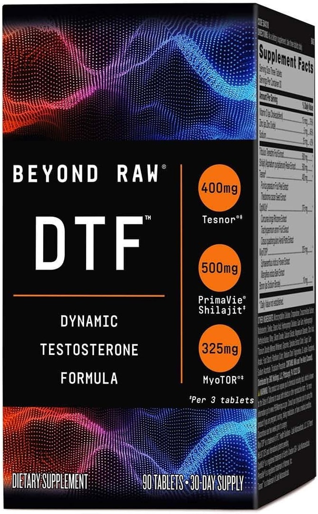 Ud over rå DTF, Dynamisk Testosteron Formel, Non- Stimulant, 90 Greve