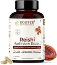 ROOTED Reishi Mushroom Extract Kapsler (60 Veg Caps, 500 mg)