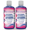 Wellgenix Balanced Essentials Plus New Formula - Berry Flavor 32oz (Pack of 2) - Liquid Vitamin - Complete Multivitamin Supplement - Immune Boosting & Overall Health - Adults, Kids, Toddlers