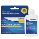HealthWise maksimal styrke Lidocain Cream Note 124; Numbs Away Pain